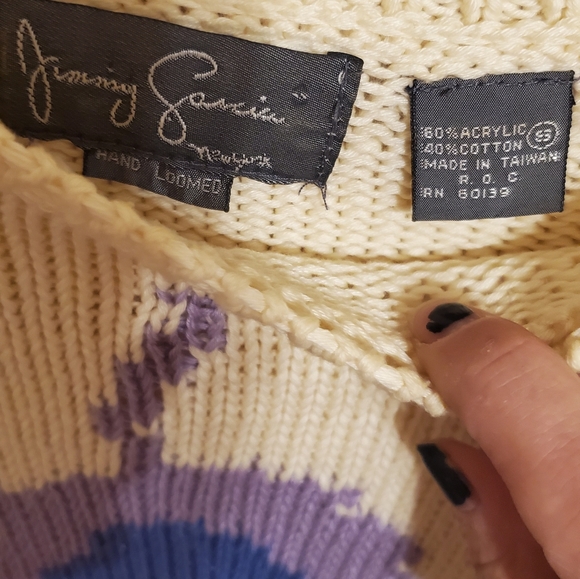 Jimmy Garcia handloomed sweater sz small - Picture 3 of 5